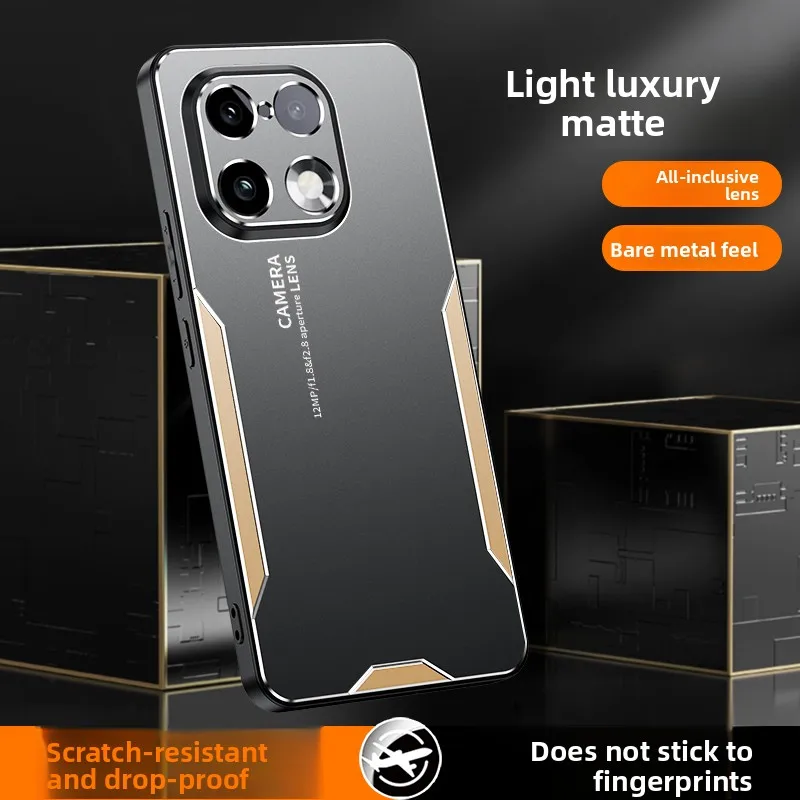 Luxury Matte Shockproof Bumper Case with Full-Coverage Lens Protection and Anti-Fingerprint Acrylic Finish