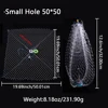 1 pc new automatic unfolding crab cage, sea fishing net, steel wire spring shrimp cage, with a unfolding diameter of 50cm 2
