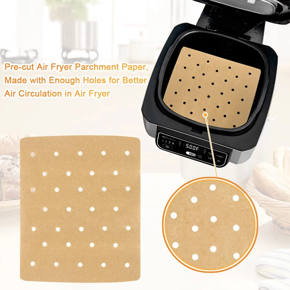 Eco-Friendly Non-Stick Air Fryer Paper Liners