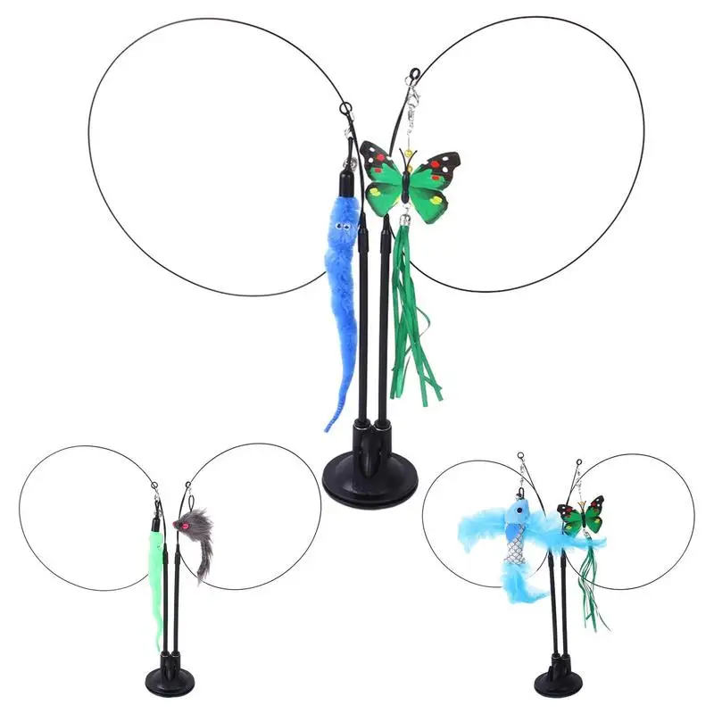 

Игрушечная палочка для кошек, разноцветная и веселая игрушка для упражнений