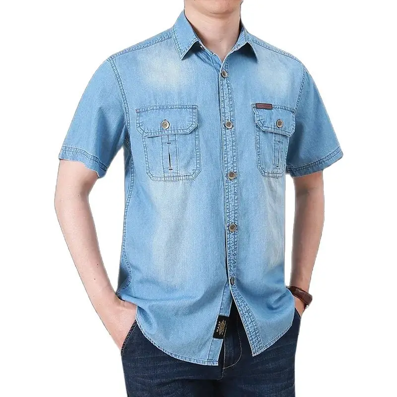 Quick Dry Short Sleeve Shirts Mens Casual Button Up Cargo Shirt Summer Hiking Fishing Trekking Work Shirts Outdoor Male 1 pair male female 8mm gas hose copper nozzle quick release connector caravan bbq sh ph