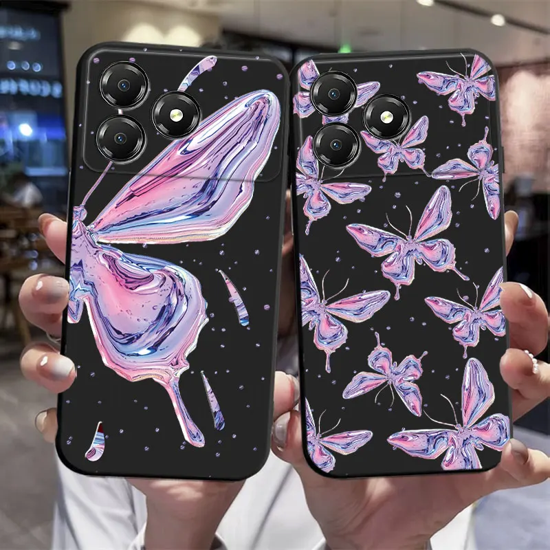 Cute Cartoon Pattern TPU Soft Silicone Back Phone Case