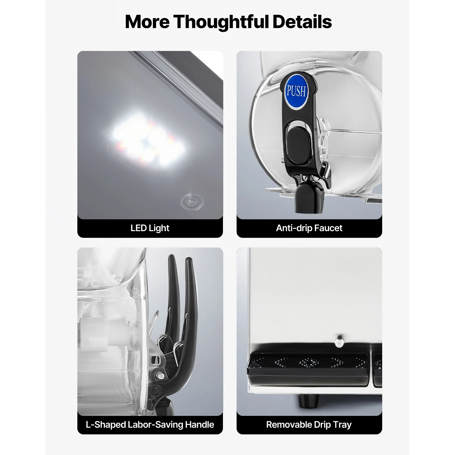 Stainless Steel Commercial Slushy Machine for Frozen Drinks