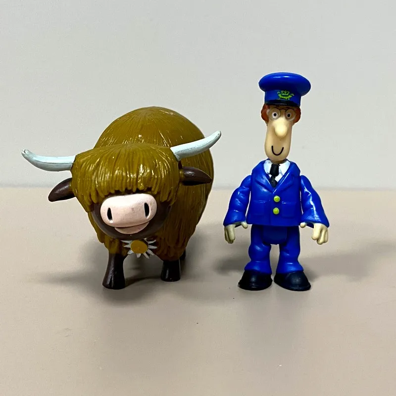 많은 우편 배달부 팻 피규어 팻 우편 배달부 AJ 베인 기차 드라이버 미스 고긴스 벤 제스 고양이 데이지 암소 모듬 미니 피규어 어린이 장난감