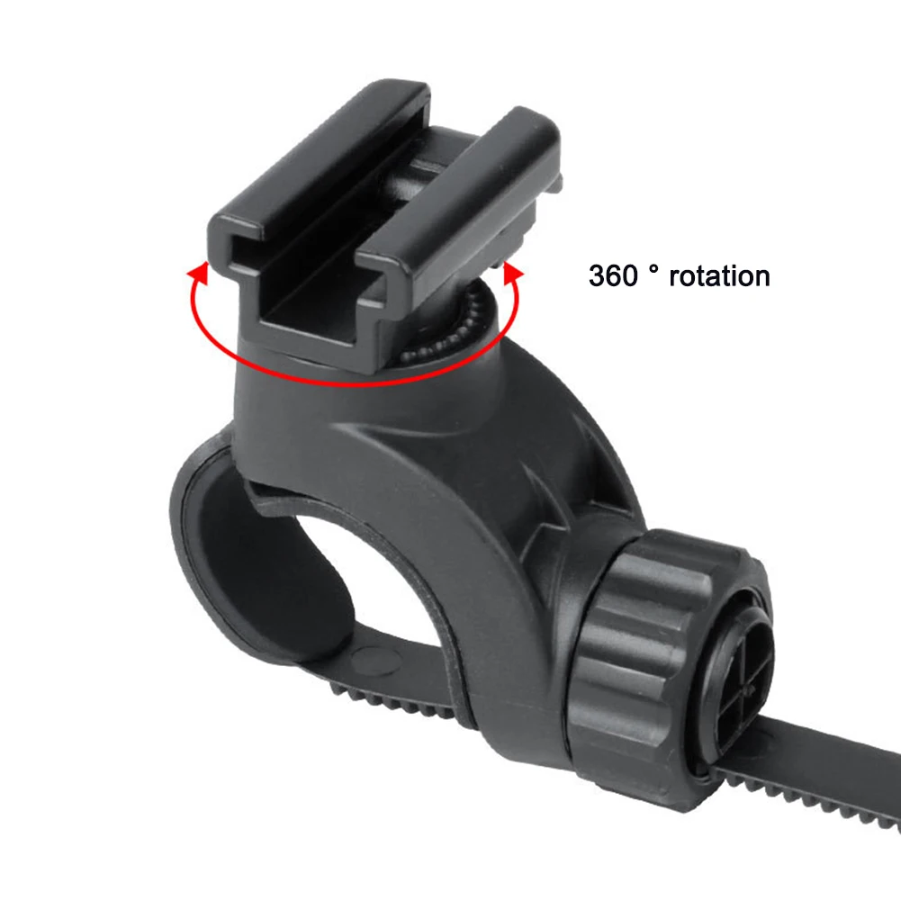 360-Degree Rotatable Bicycle Headlight Holder Quick Mount Bike Front Lamp Buckle