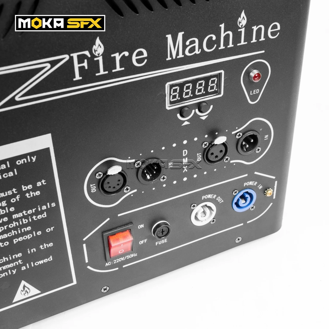 MOKA SFX 4 Heads Big Fire Flame Machine Instant Stop DMX Flame
