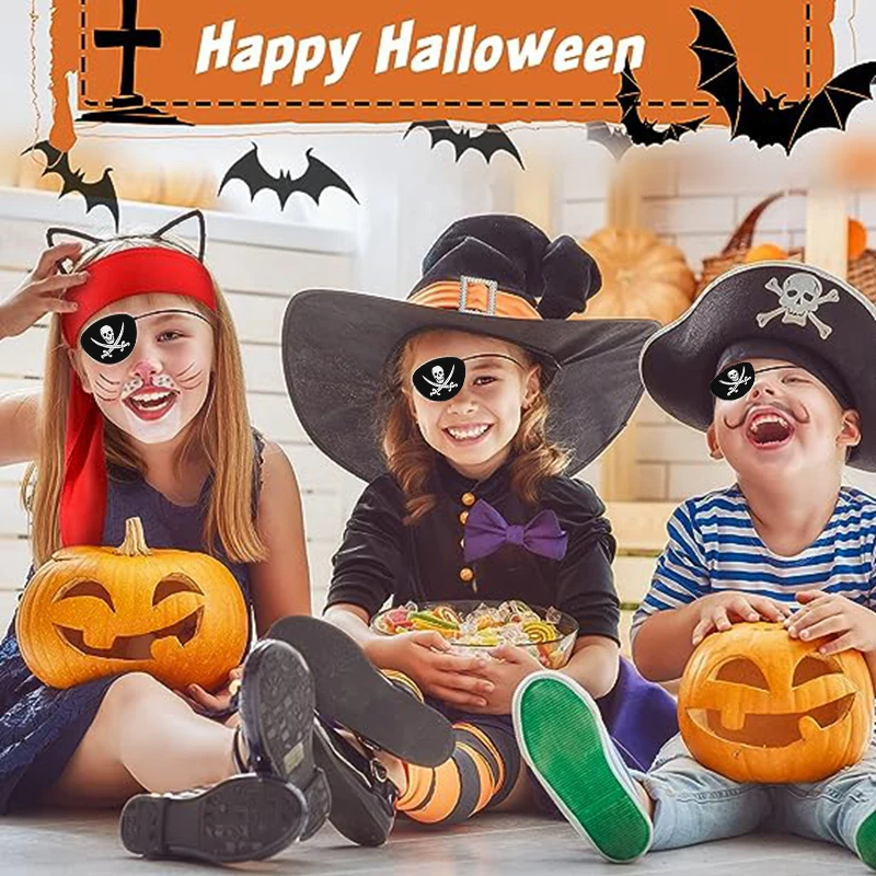 Pirate Party Cosplay Costume Headband Eye Patches Children Adult Halloween Birthday Party Decoration Supplies Props Captain Hat