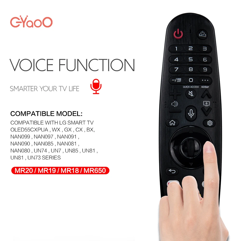 Magic Voice tv Substituição Remota para An-mr18ba Mr20ba Voz e Função Cursor Mr20ga An-mr19ba - Image 6