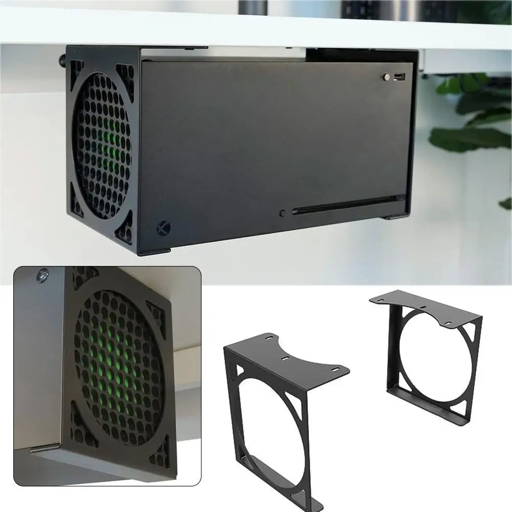 Per Xbox Series Under Desk Storage Bracket Adatto Per Xsx Supporto Invisibile Gaming All Metal Console Holder Stealth Mount Bracke