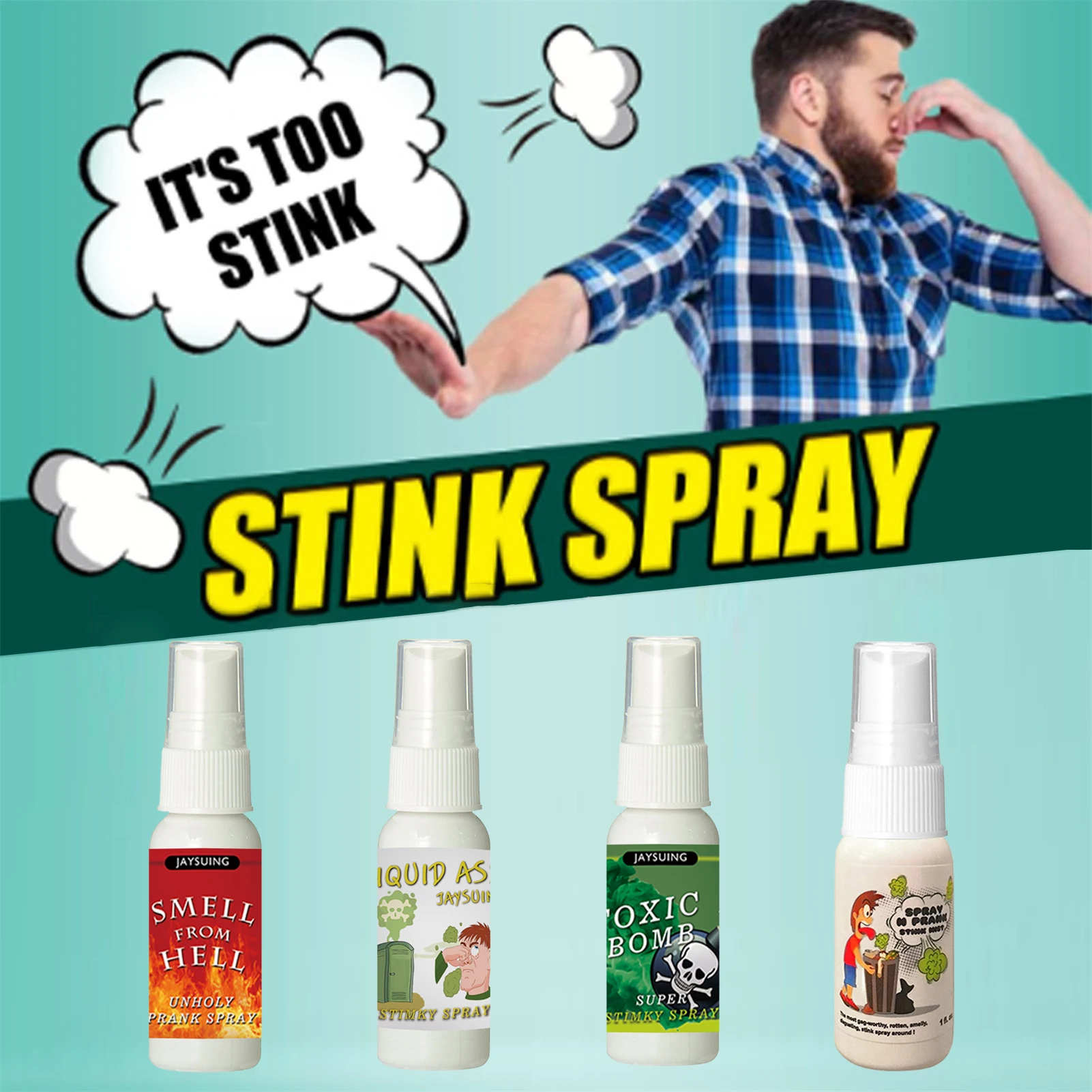 Stink Potent Fart Spray Prank Stuff Joke Toys Party Supplies Spoof Spray  Kids – the best products in the Joom Geek online store