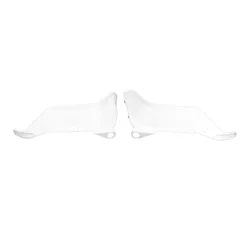Motorcycle Handguard Extensions Protector with Windshield (WHITE)