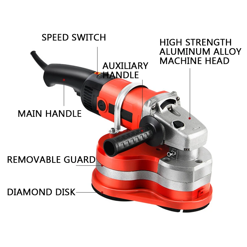 Three-Head Ground Grinder Rough Planer Grinder Handheld