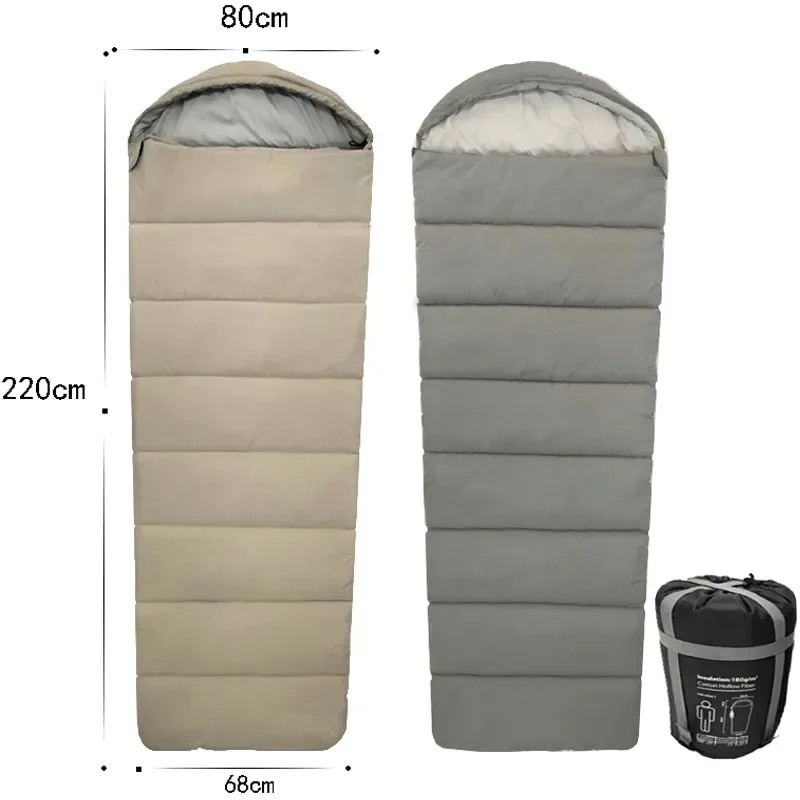 

Sleeping Bag Outdoor Camping Travel Camping Four Season Universal Double Splicable Portable Highquality Camping Equipment Picnic