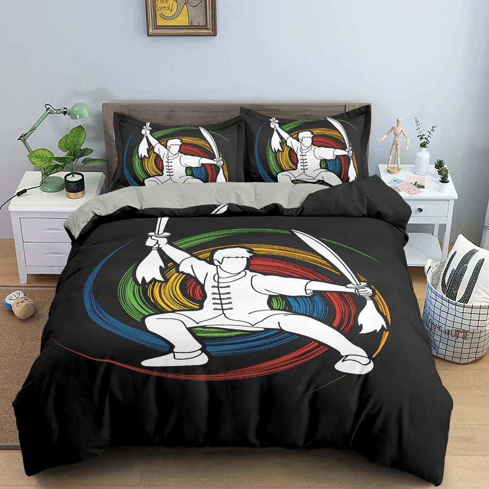 

Пододеяльник для спортивных плееров, мягкое черное покрывало из полиэстера, для катания на лыжах, экстремальных видов спорта, для подростков и взрослых, King Queen, наволочка