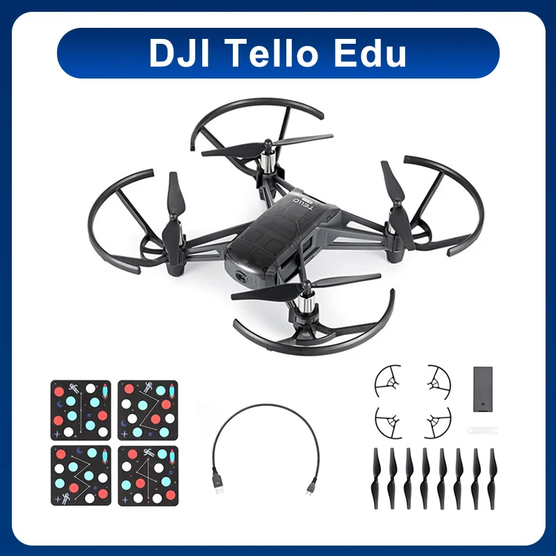 Dji Tello Edu Drone 720p Hd Transmission Camera App Remote Control Folding Toy Plane Fpv Rc
