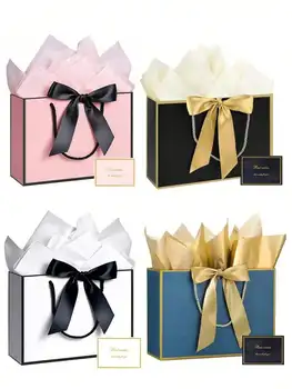 1pc large paper gift bag（Excluding decorative paper and cards）- Valentine's Day gift bag - portable gift bag with handle 1