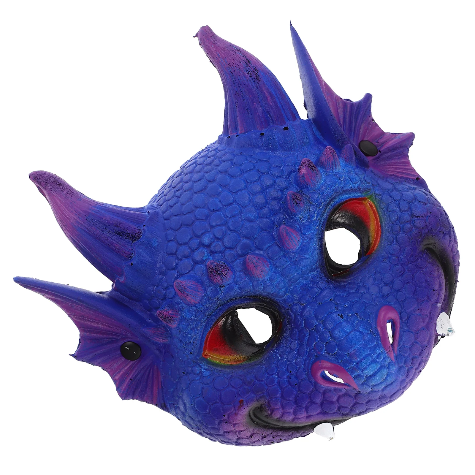 

Dragon Mask Masquerade Kids Dress Carnival Cosplay Makeup Costume Props Purple Child