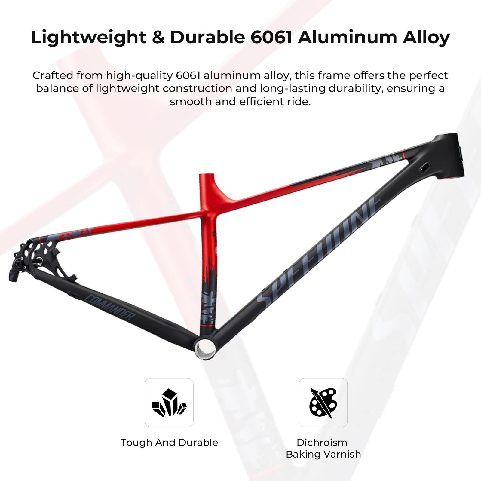 SPEEDONE Mtb 29 Aluminum Alloy Frame Hidden Internal Wiring 12x142mm Endurance Race Hardtail Bicycle Frame 29er Bicycle Parts