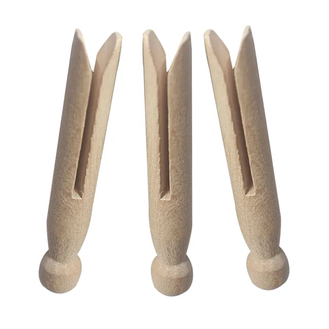 12Db Hordozható Dolly Stílusú Kis Klip Kiegészítő Ruhák Peg Hagyományos Fa Kézműves Mosoda Háztartás Gyakorlati Mosás - Image 6