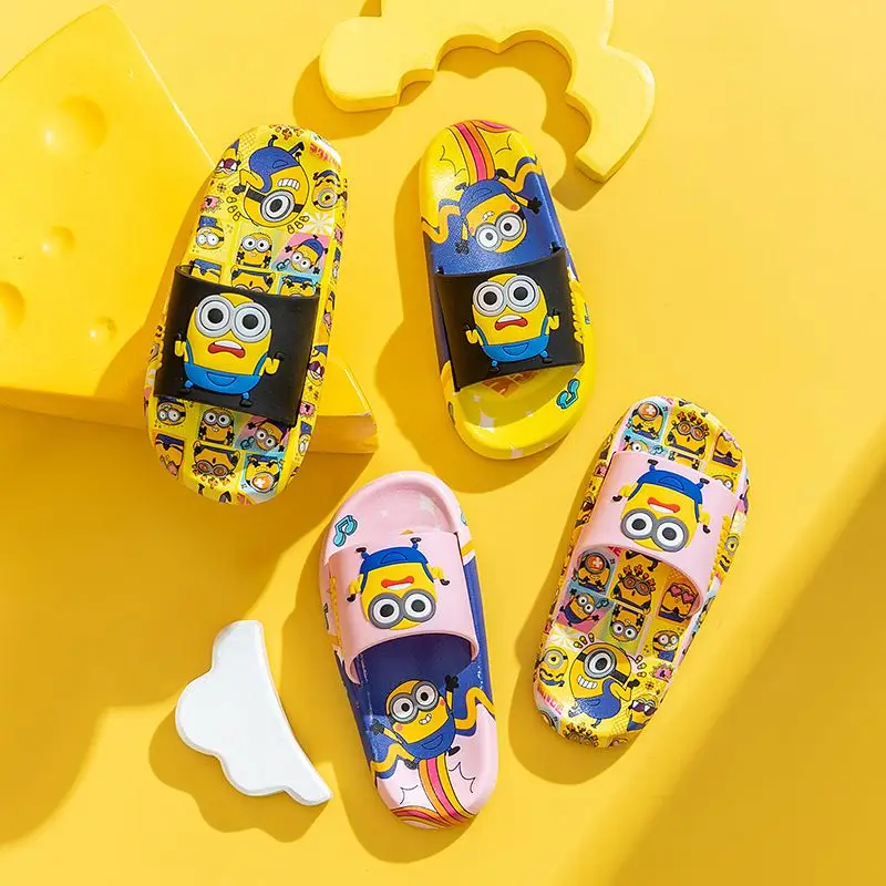 6 Paires De Chaussettes Minion Junior 1-6 Ans – Bleu/jaune, Coton – Neuves