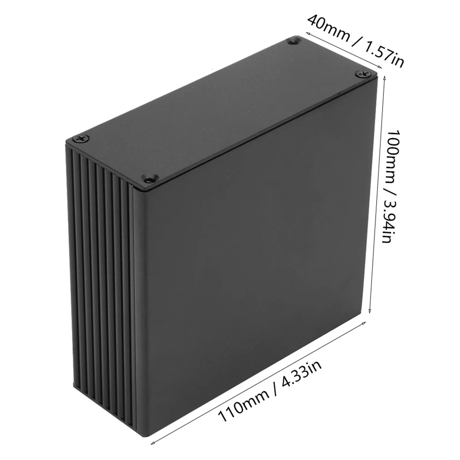 Circuit Board PCB Instrument Aluminum Cooling Box Electronic Project Enclosure Case