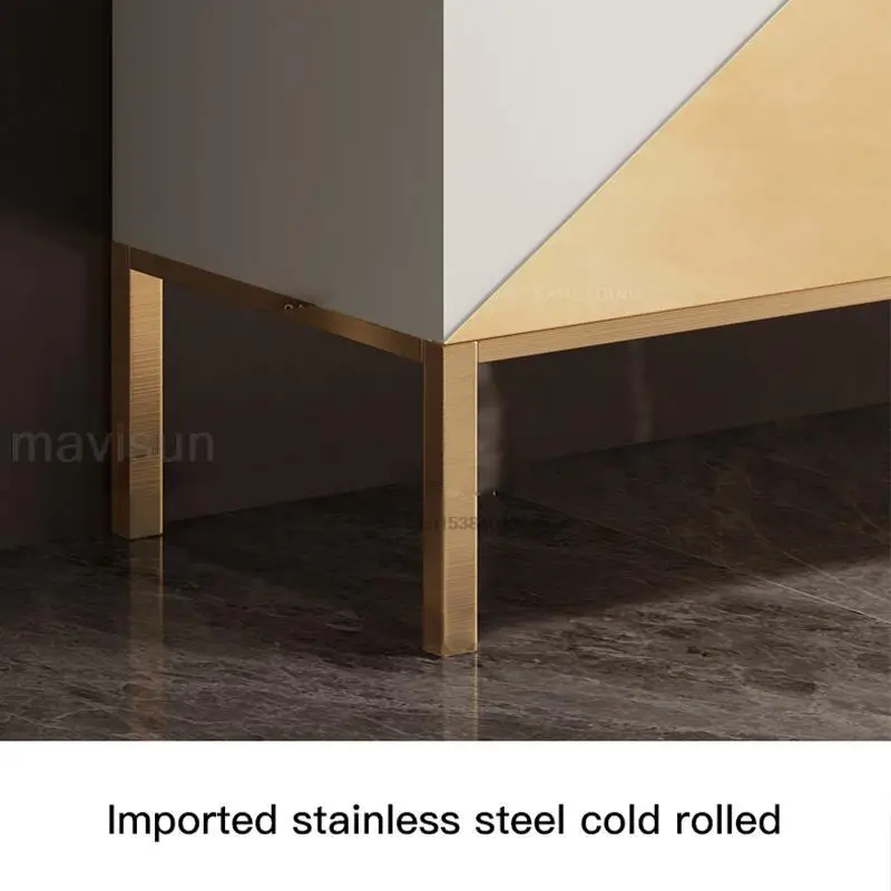 New Design Durable Floor Storage Cabinet Handle Solid Wood Sideboard Luxurious Console Table For Hallway In High Quality