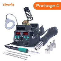 Silverflo 938BD-III Soldering Station Rapid Heating T12 Soldering Iron Hot Air Welding Station With Auto Sleep For SMD Rework 1