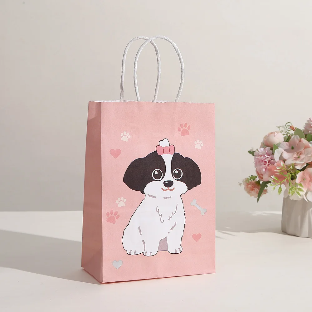 Confezione Da 140 Bomboniere A Forma Di Zampa Di Cane – Portachiavi, Adesivi, Sacchetti In Organza E Etichette – Per Festa Compleanno, Matrimonio, Tema Animali