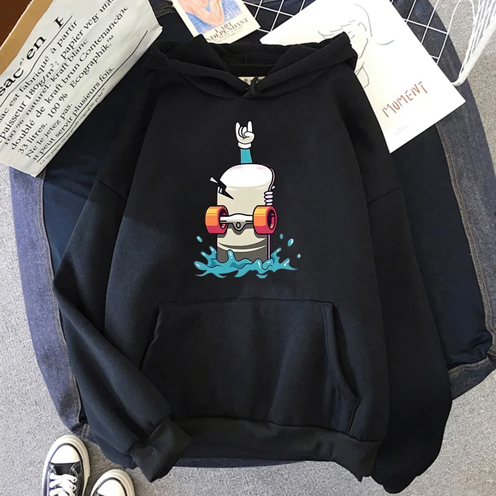 

Cartoon Skateboard Graphic Hoodies Kawaii Sweatshirts Men Pullover High Street Casual Winter Clothes Women Long Sleeve Sudadera