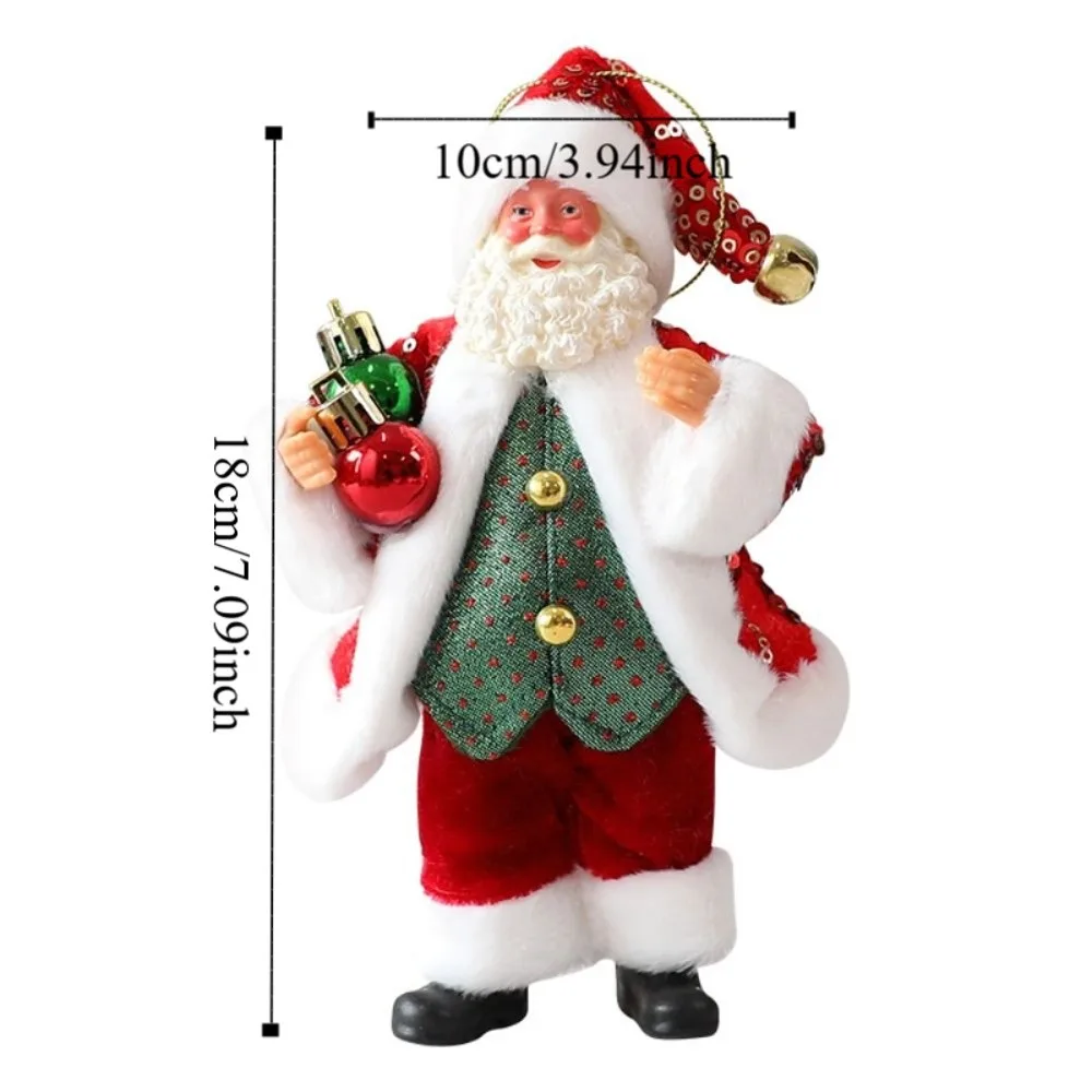 Funny 3D Xmas Tree Ornament Cute Creative Santa Claus Figurine Cartoon Standing Posture Christmas Home Decorations Festive Decor
