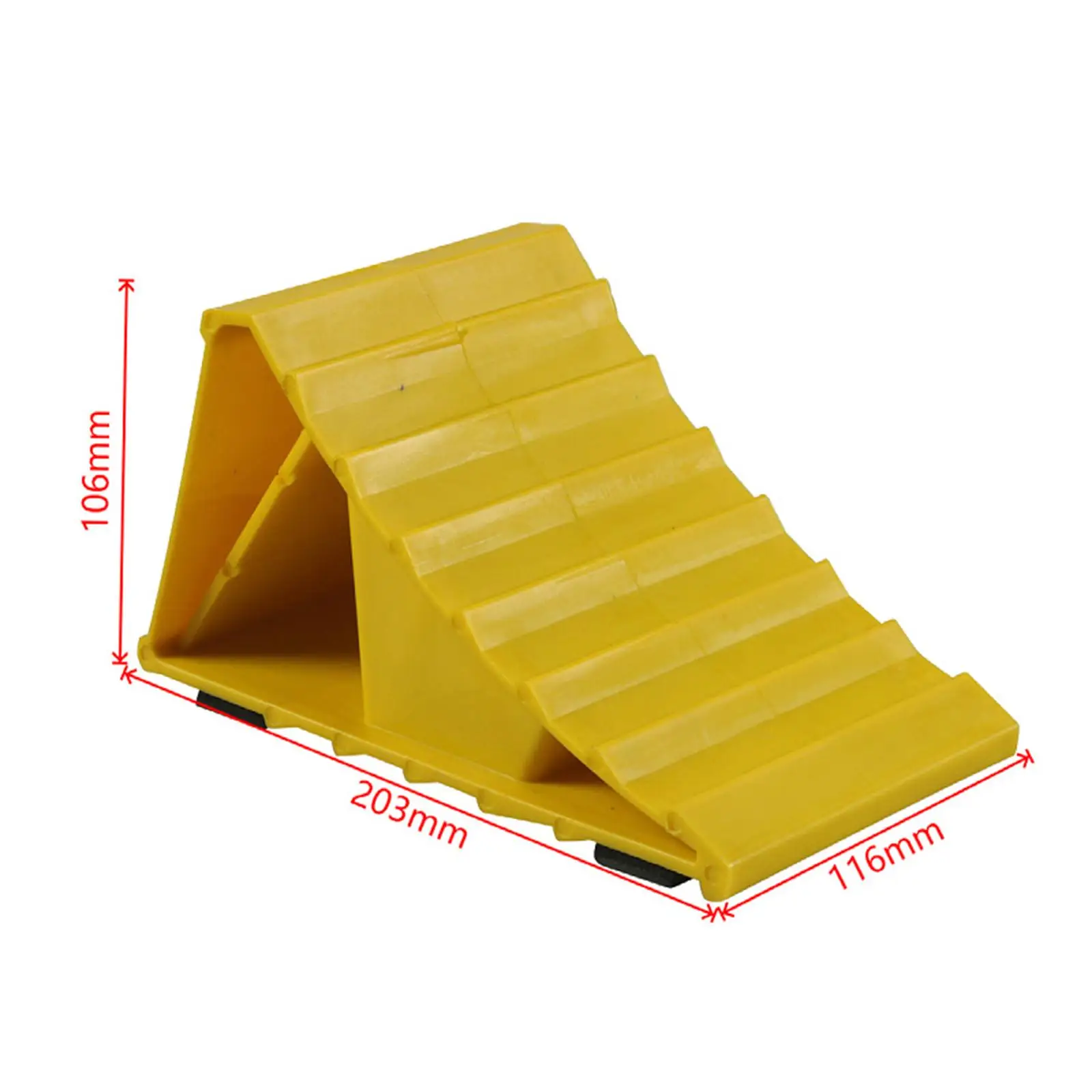 Truck Car Wheel Chock Non Slip Versatile Tool Sturdy Triangular Structure