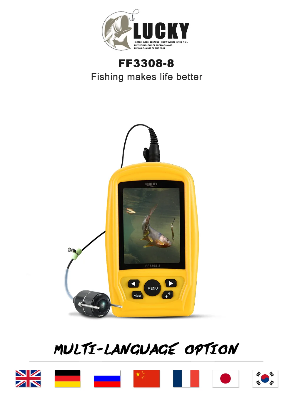 Caméra De Pêche Sous-marine Avec Moniteur 7 Pouces