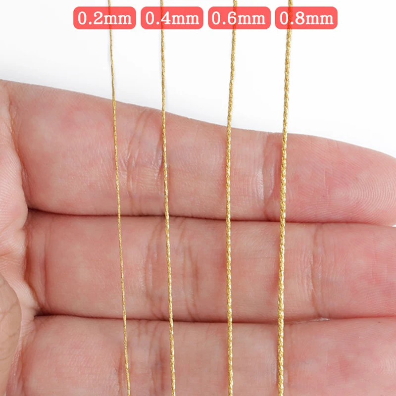 Luxurious Gold & Silver Embroidery Thread for Handmade Braided Bracelets