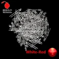 3MM White-Red 100pcs