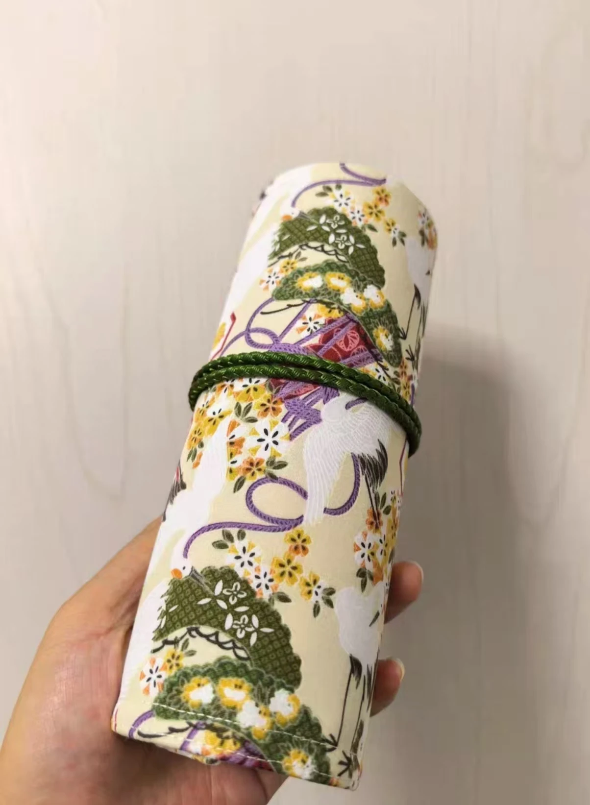 오리지널 DIY 고품질 수제 연필 케이스 5홀 8홀 롤업 연필 가방 문구류 보관 파우치