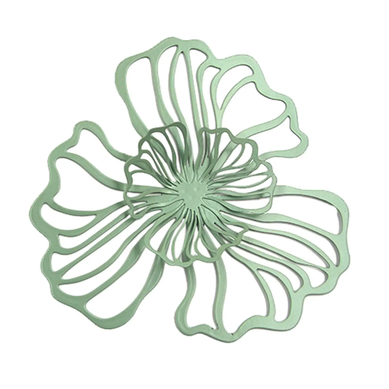 3D Fiori E Foglie in Metallo Decorazione da Parete, Sculture da Parete in Ferro Battuto Fatte A Mano Rustico, Regalo da Appendere per Soggiorno Camera da Letto Cucina Corridoio Decor Ufficio,130X50cm