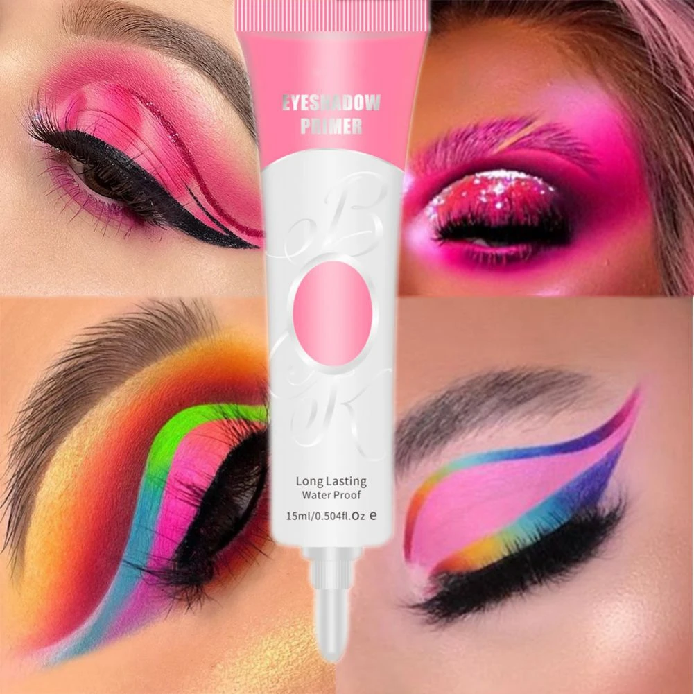 

6 Colors Liquid Eyeshadow Primers Shimmer Glitter High Pigmented Cream Long Lasting Waterproof Eyes Makeup Base Cosmetics 15ml