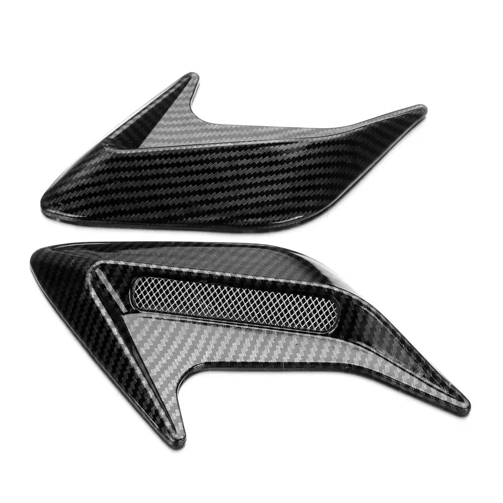 2Pcs Car Side Vent Air Flow Fender Stickers Auto Simulation Air Inlet Decorative