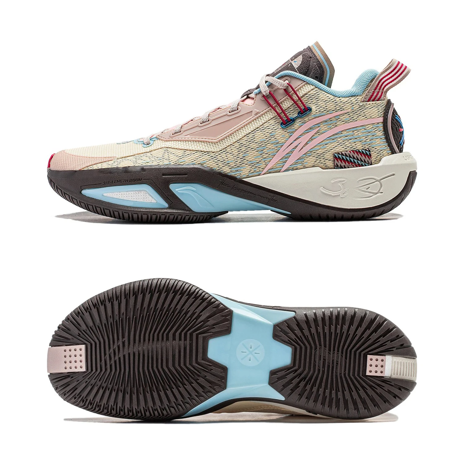 thumbnail image 1 of Zapatillas de baloncesto profesionales Li-Ning WADE FISSION 9 para hombre, zapatillas deportivas con amortiguación BOOM y soporte estable ABPU003, 1 of 5