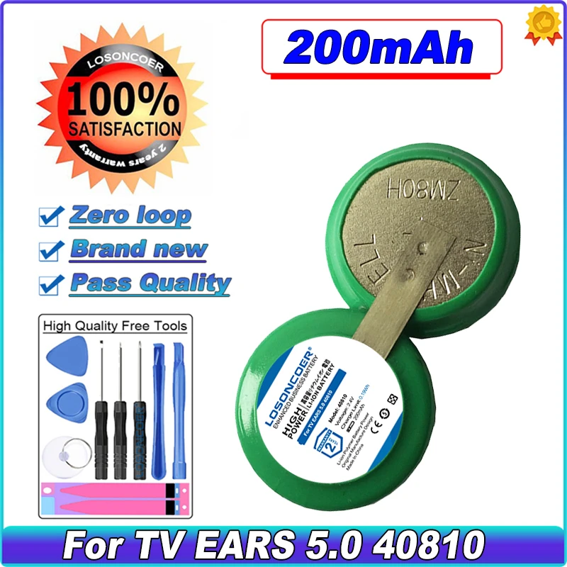 

200mAh Battery For TV EARS 5.0,40810 Wireless Earphone Batteries