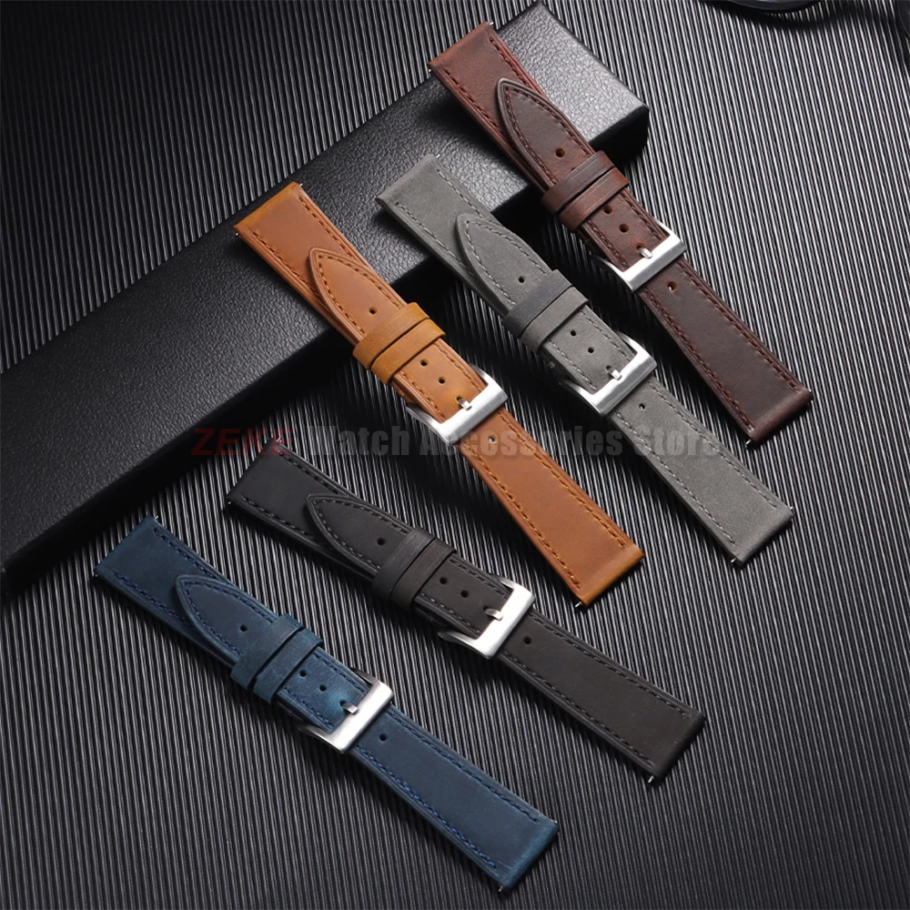 Vintage Rindsleder Uhrenarmband 18mm für F91W Mod Kit für F-91W W-800H SGW400 A158/168 AE1200/1300 F84 F105/108 Handgelenkschlaufe Armbänder – Detail 3