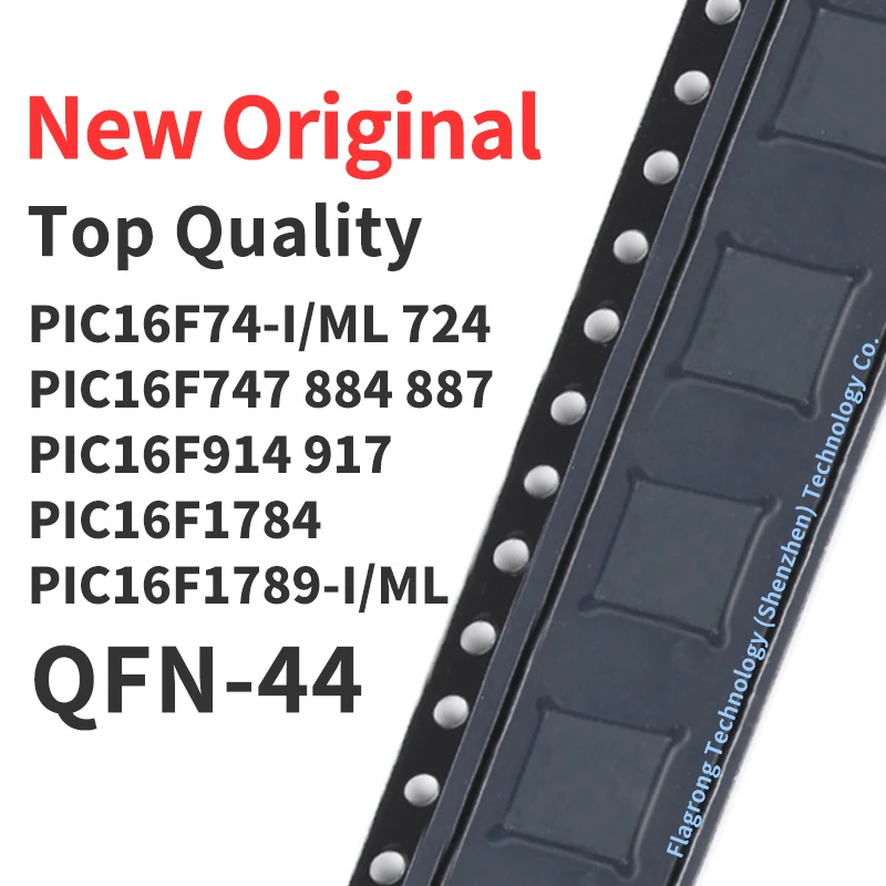 1 Pezzo Pic16F74-I/Ml Pic16F724 Pic16F747 Pic16F884 Pic16F887 Pic16F914 Pic16F917 Pic16F1784 Pic16F1789 -I/Ml Qfn-44