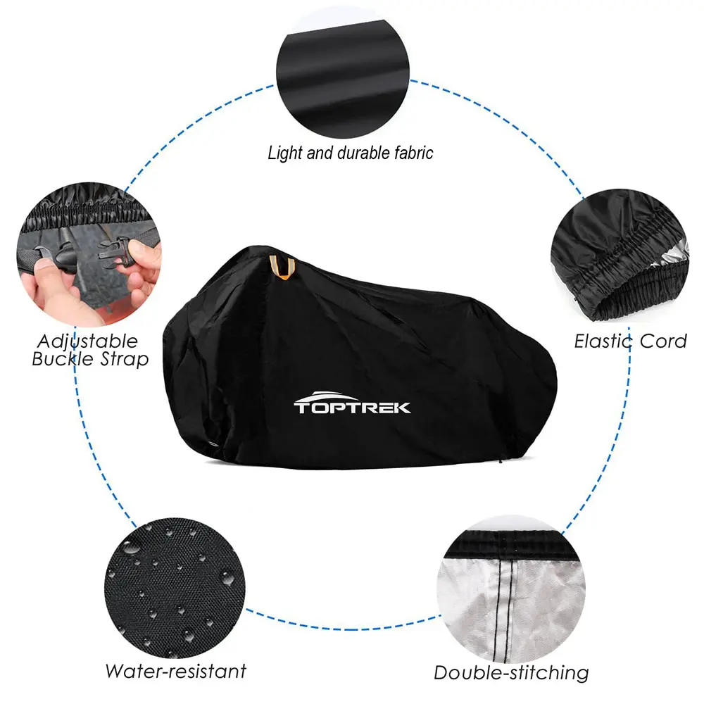 Description Picture 4 of itemToptrek Bike Cover 210T High Quality Bicycle Protector Multipurpose Rain Snow Dust Waterproof All Weather Protective Covers