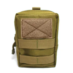 Compact Water - Resistant Tactical Accessory Pouch (Khaki)