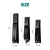 3 Pcs Box Black Stainless Nail Clippers Kit for Ingrown Hard Nail Trimmer Nail Art Design Neccesaries Tool for Beauty Salon 5