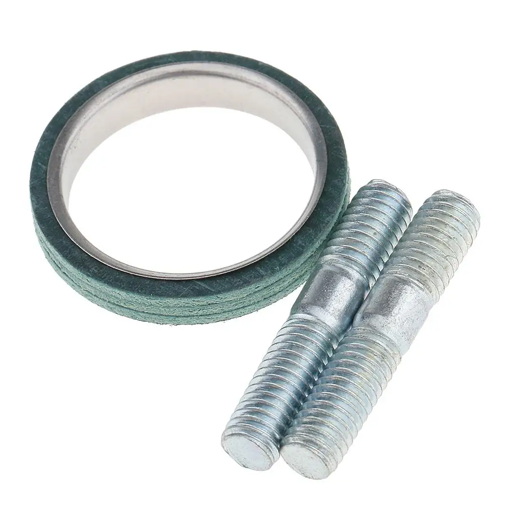 1 set Exhaust Studs Nuts Bolt Exhaust Gasket Exhaust Muffler Pipe for GY6 50/70/90/110/125/150CC Scooter ATV Moped 