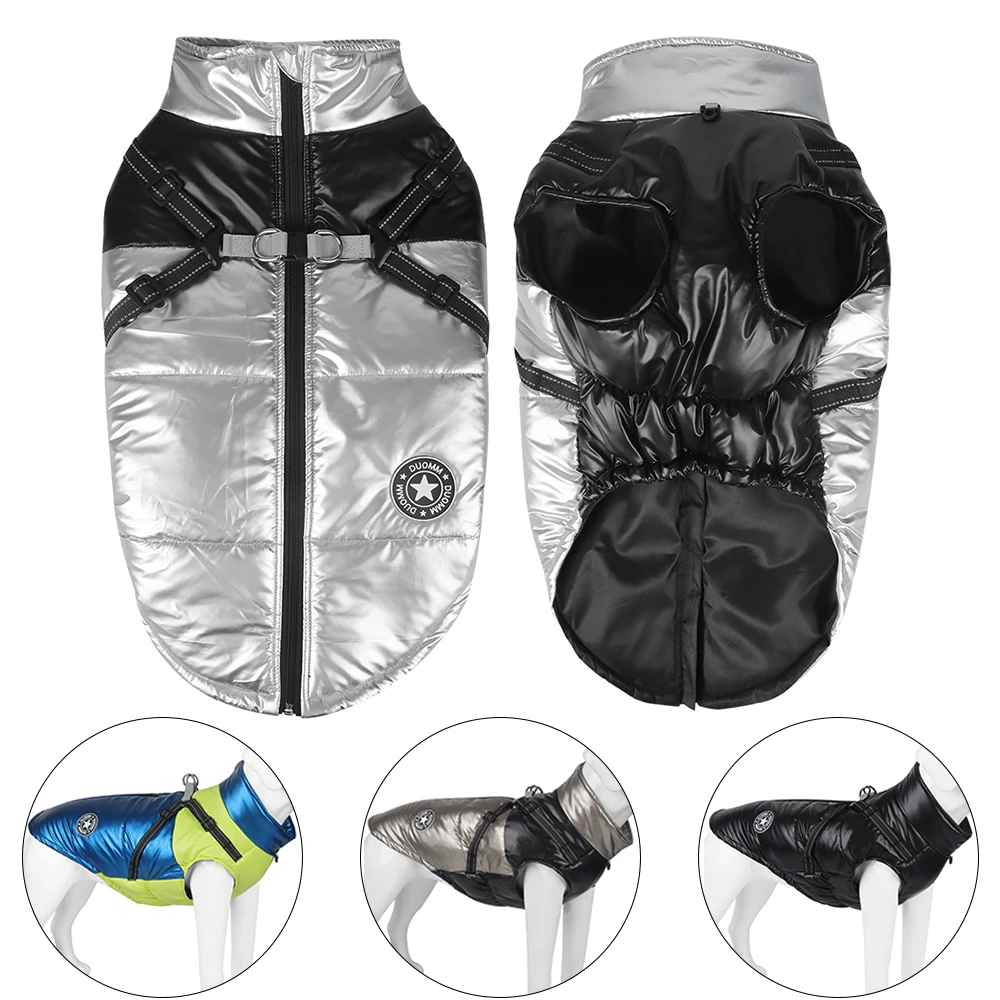 Large Dog Jacket Waterproof Windproof Reflective Dog Cold Weather