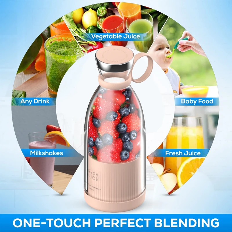 Dropship 380ML USB Portable Blender Portable Fruit Electric