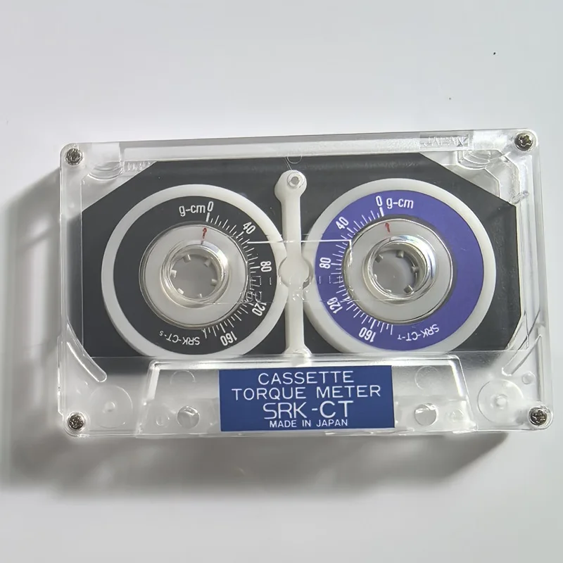 Cassette Torque Meter Test Tape ABEX CT-F outer wheel to test static torque in fast-forward and fast-backward states