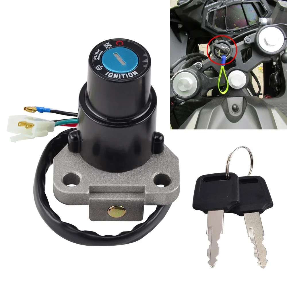Yamaha YZF-R125 07-15 Superbyke RMR125 Pulse Adrenaline Sinnis Apache QM125GY Lexmoto Adrenaline 125용 점화 스위치 키 1개